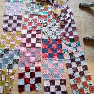 Colorful Patchwork Quilt Strips